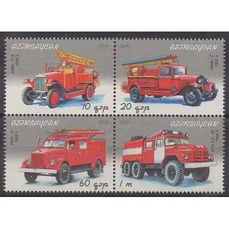 Azerbaïdjan - 2006 - No 568/571 - Pompiers Meilleur Prix