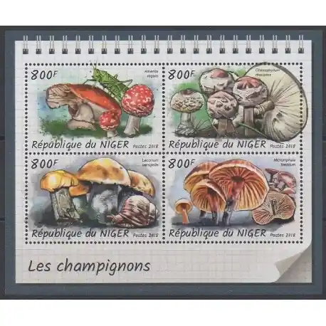 Artisanat Niger - 2018 - No 4753/4756 - Champignons
