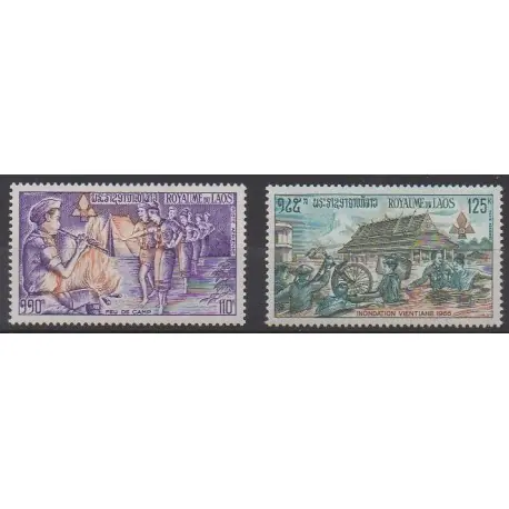 Top Qualité Laos - 1973 - No PA106/PA107 - Scoutisme