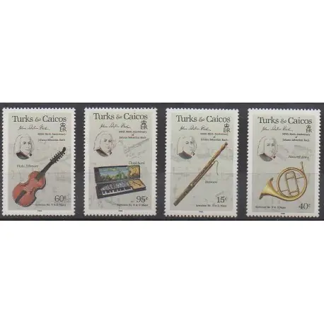 Acheter Direct Turks et Caiques (Iles) - 1985 - No 737/740 - Musique