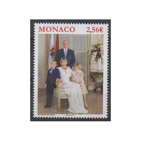 Livraison Mondiale Monaco - 2021 - No 3278 - Royauté - Principauté