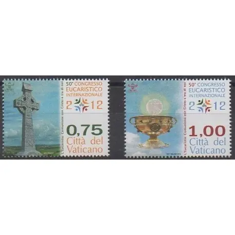 Vatican - 2012 - No 1592/1593 - Religion Fait Main