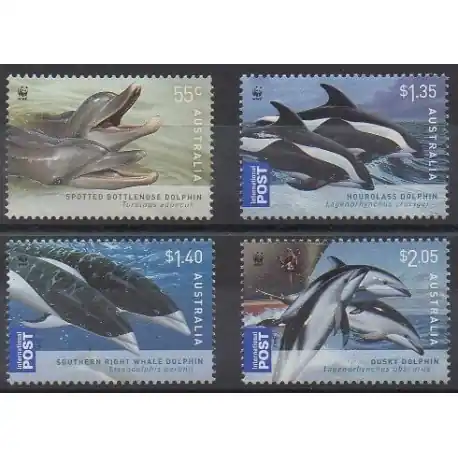 Australie - 2009 - No 3079/3082 - Mammifères - Espèces menacées - WWF En Vogue