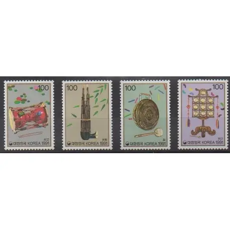 Produit De Marque Corée du Sud - 1991 - No 1527/1530 - Musique
