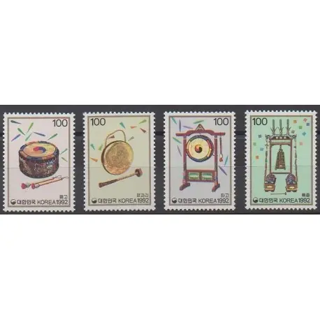 Quantité Limitée Corée du Sud - 1992 - No 1543/1546 - Musique