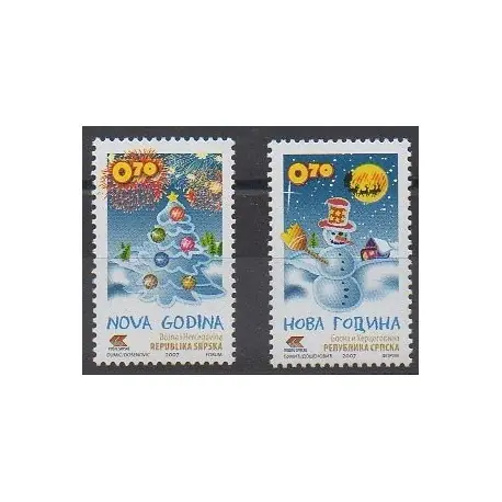 Bosnie-Herzégovine République Serbe - 2007 - No 390/391 - Noël Affaire À Saisir