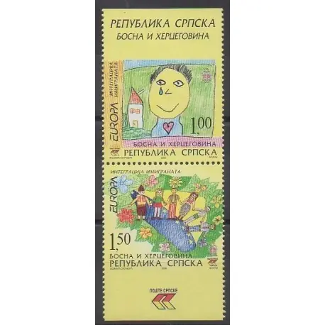 Bosnie-Herzégovine République Serbe - 2006 - No 345/346 - Enfance - Europa Marque