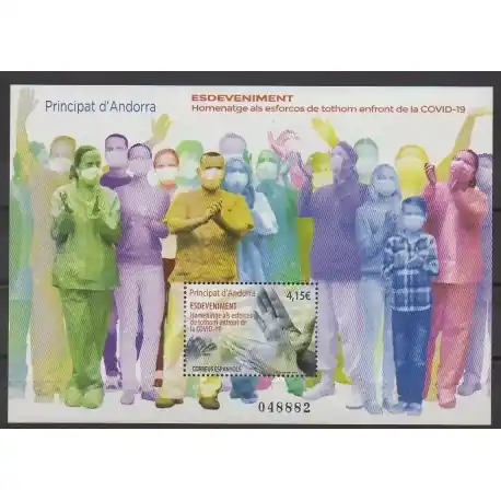 Andorre espagnol - 2021 - No F496 - Santé ou Croix-Rouge Bon Plan