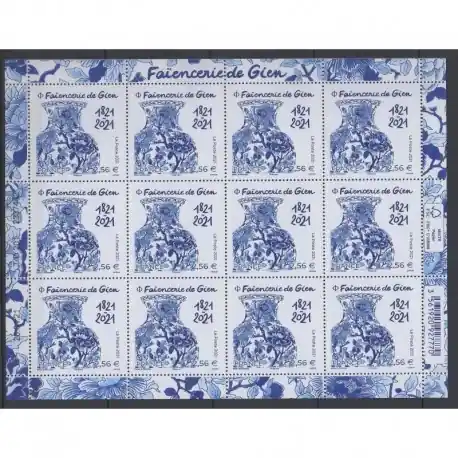 Original France - Feuillets de France - 2021 - No F33 - Faïencerie de Gien - Art