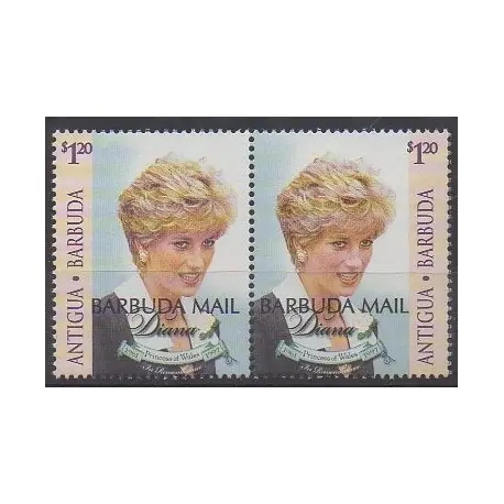 Barbuda - 1999 - No 1922/1923 - Royauté - Principauté Marque