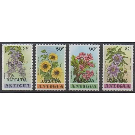 Barbuda - 1978 - No 412/415 - Fleurs Artisanat