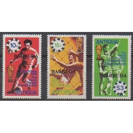 Barbuda - 1978 - No 396/398 - Coupe du monde de football Nouvel Arrivage