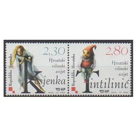 Offre Limitée Croatie - 2003 - No 598/599 - Littérature
