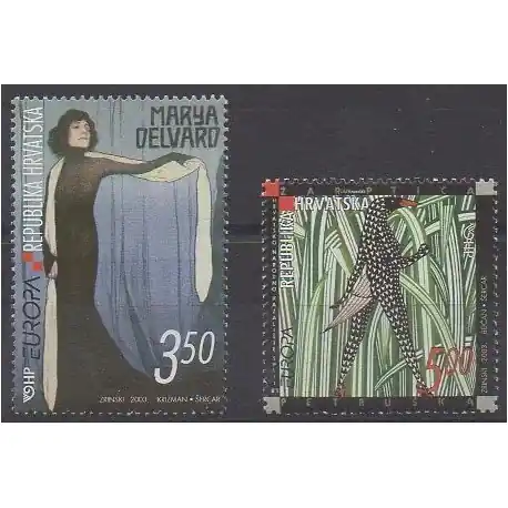 Pas Cher Croatie - 2003 - No 612/613 - Art - Europa
