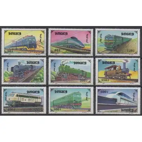 Mongolie - 1997 - No 2132/2140 - Chemins de fer Nouvelle Collection