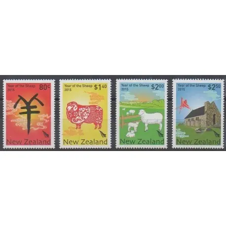 Nouvelle-Zélande - 2015 - No 3066/3069 - Horoscope Artisanat