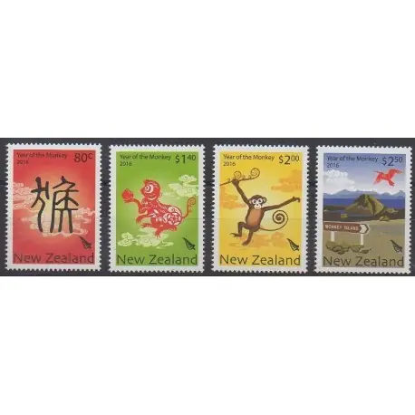 Nouvelle-Zélande - 2016 - No 3163/3166 - Horoscope Promotion