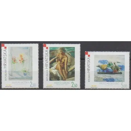 Offre Du Jour Croatie - 2002 - No 592/594 - Peinture