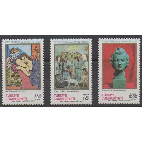 Livraison Gratuite Turquie - 1990 - No 2655/2657 - Peinture