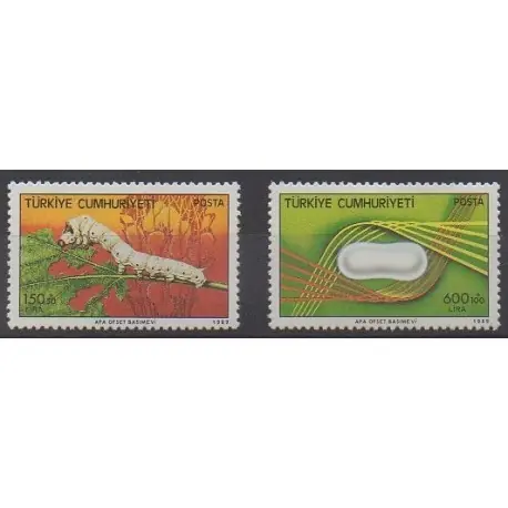 Turquie - 1989 - No 2600/2601 - Insectes Exclusif