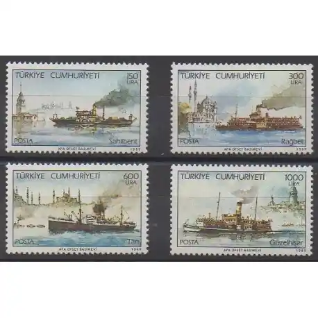Turquie - 1989 - No 2605/2608 - Navigation Quantité Limitée