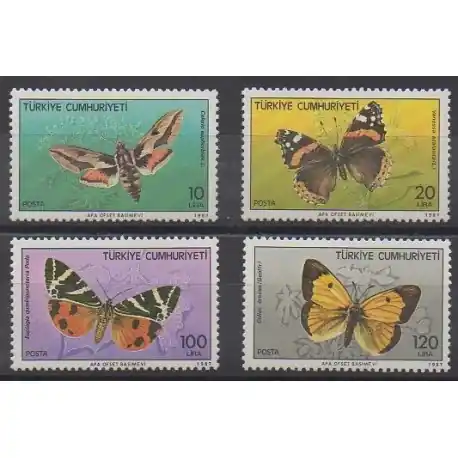 Petit Prix Turquie - 1987 - No 2525/2528 - Insectes