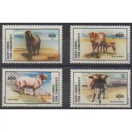 Achetez Aujourd’hui Turquie - Chypre du nord - 1985 - No 147/150 - Mammifères