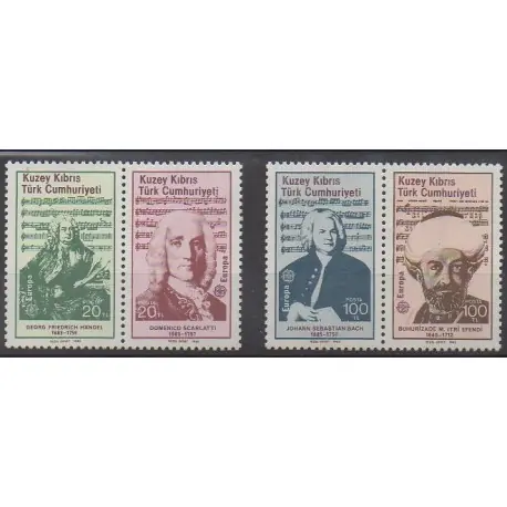 Turquie - Chypre du nord - 1985 - No 151/154 - Musique - Europa Fait Main