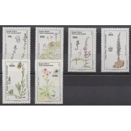 Vente Directe Turquie - Chypre du nord - 1990 - No 269/274 - Fleurs