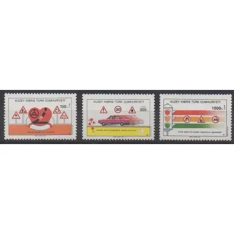 Turquie - Chypre du nord - 1990 - No 265/267 - Voitures Expédition Rapide