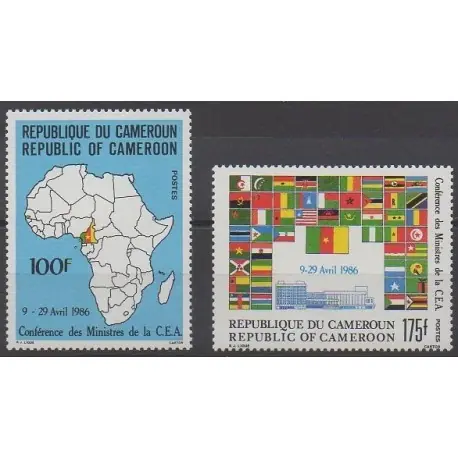 Cameroun - 1986 - No 789/790 - Histoire Promotion