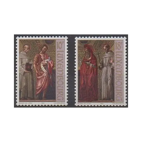 Luxembourg - 1987 - No 1128/1129 - Peinture Expédié Aujourd’hui