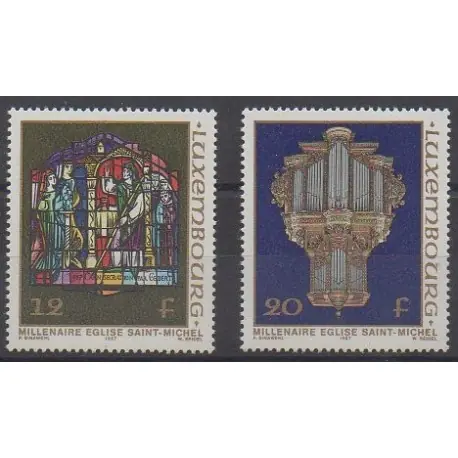 Luxembourg - 1987 - No 1126/1127 - Églises Prix Choc