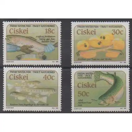 Promotion Saisonnière Afrique du Sud - Ciskey - 1989 - No 153/156 - Vie marine