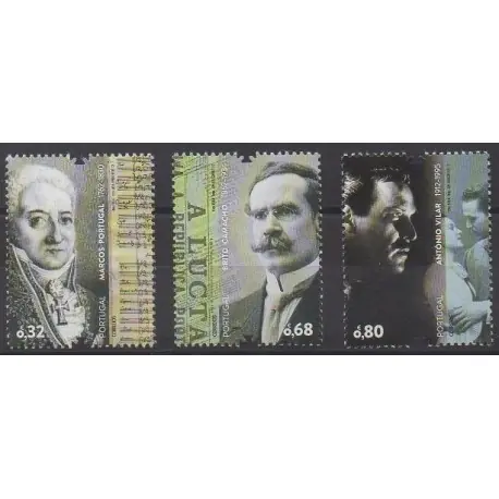 Portugal - 2012 - No 3678/3680 - Célébrités Remise