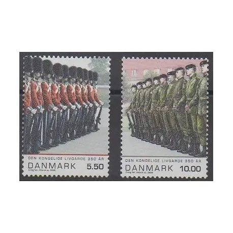 Quantité Limitée Danemark - 2008 - No 1495/1496 - Histoire militaire