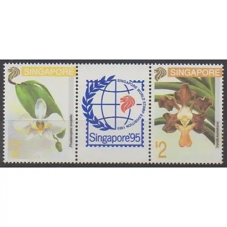 Achat Immédiat Singapour - 1993 - No 674/675 - Orchidées - Philatélie