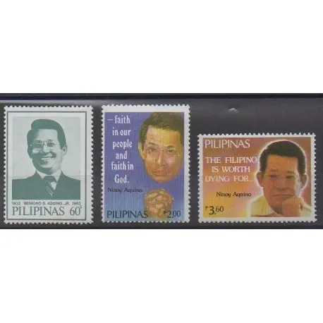 Gros Lot Philippines - 1986 - No 1514/1516 - Célébrités