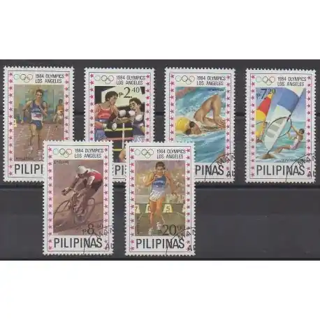 Bon Marché Philippines - 1984 - No 1386/1391 - Jeux Olympiques d'été - Oblitérés