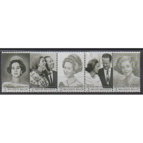 Prix Bas Belgique - 2015 - No 4466/4470 - Royauté - Principauté