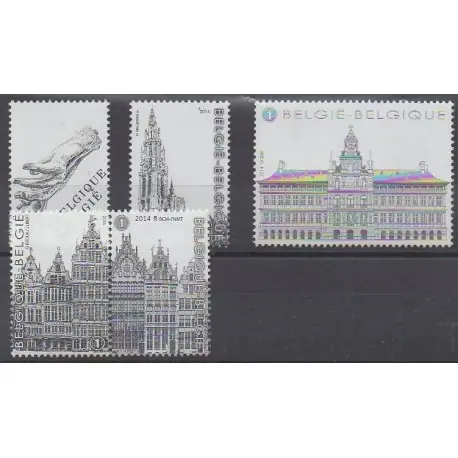 Belgique - 2014 - No 4420/4424 - Monuments Usine Directe