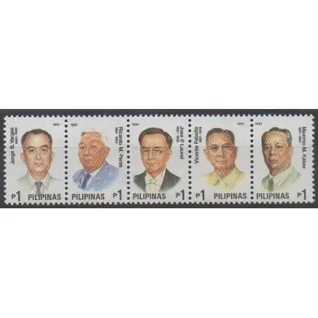 Philippines - 1991 - No 1767/1771 - Célébrités Tendance
