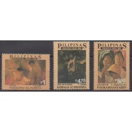 Philippines - 1990 - No 1740/1742 - Peinture Prix Réduit