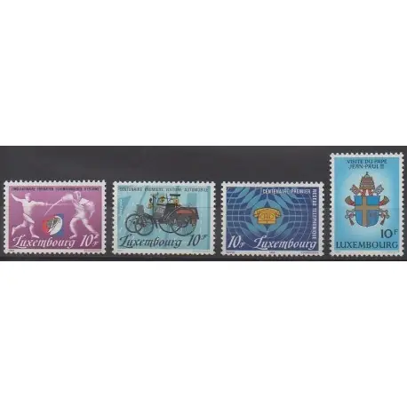 Luxembourg - 1985 - No 1071/1074 Promotion Saisonnière
