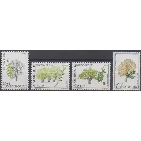 Authentique Luxembourg - 1996 - No 1354/1357 - Arbres