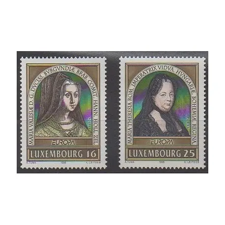 Luxembourg - 1996 - No 1340/1341 - Célébrités - Europa Vente Flash