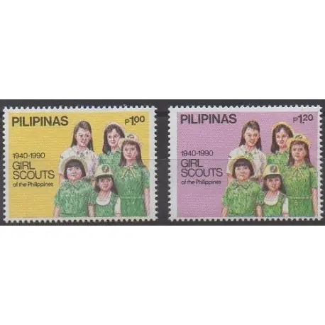 Philippines - 1990 - No 1721/1722 - Scoutisme Achat Immédiat