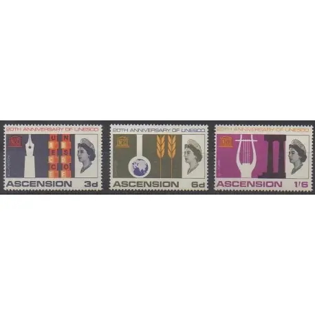 Ascension - 1967 - No 113/115 - Nations unies Jusqu’à Épuisement Des Stocks