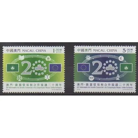 Macao - 2013 - No 1661/1662 - Europe Tendance