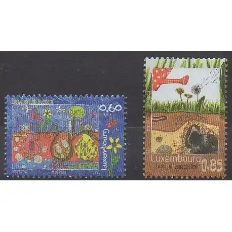Luxembourg - 2014 - No 1959/1960 - Environnement Livraison Mondiale